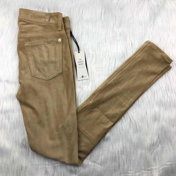 NWT 7 For All Mankind The Sueded Skinny Jeans - Picture 3 of 6